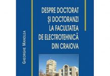 Despre doctorat si doctoranzi la Facultatea de Electrotehnica din Craiova