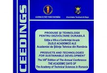 PRODUSE ŞI TEHNOLOGII PENTRU DEZVOLTARE DURABILĂ