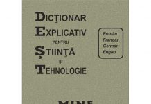 Dictionar explicativ pentru stiinta si tehnologie roman francez german englez. Mine.