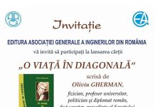 Lansarea cărţii O VIAŢĂ IN DIAGONALĂ