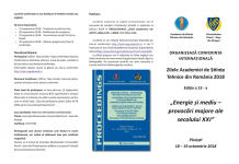 Conferința Internațională ”Zilele Academiei de Științe Tehnice din România, 2018”